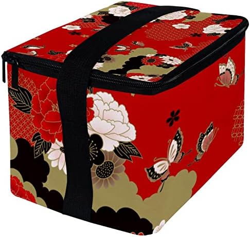 GUEROTKR torba za ručak za muškarce, izolovana kutija za ručak, kutija za ručak za odrasle,japanski umjetnički