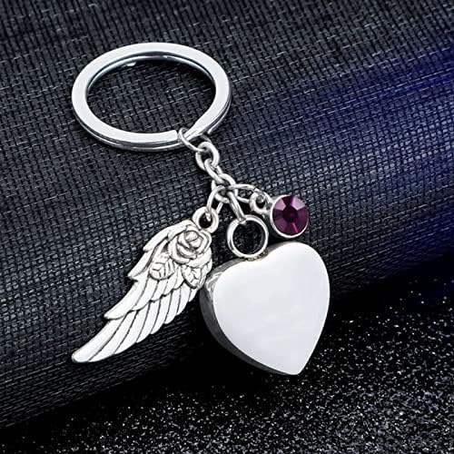 Dotuiarg Angel Heart Heart Cremion nakit urn ključ za kućne ljubimce Human Ashes Kremat Kemation za pepeo