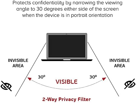 celicious privatnost 2-Way Portrait Anti-Spy Filter zaštitnik ekrana Film kompatibilan sa Microsoft Surface