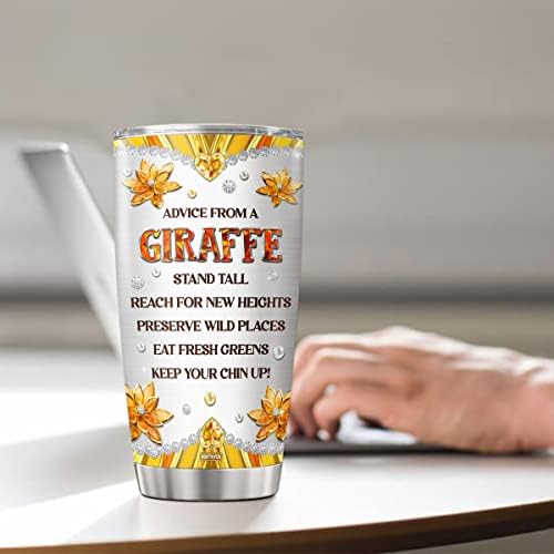 9GIFT4YOU žirafa čaša za kafu nakit stil prilagođeno ime rođendanski pokloni za djevojčice žene sestre