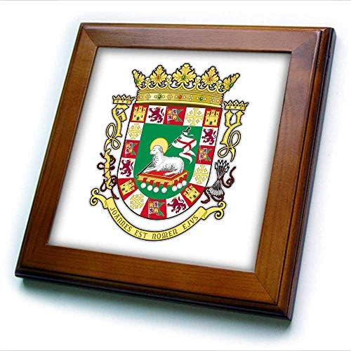 3drose Portoriko grb ikona nacionalnog simbola Rikanske pločice