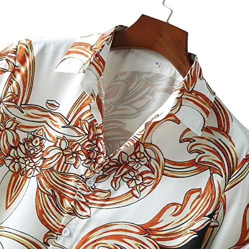 Muška majica Ležerne prilike modernog muškog proljeća i ljetne modne košulje od tiskanih majica za punjenje