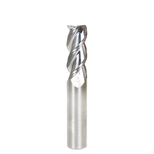 findmall 3kom 1/2 inča Helix Carbide End Mill 3 flauta 1-1/4 inča dužina rezanog Fit Za Aluminijum rezani obojeni Metal Upcut CNC Spiralni Bit rutera