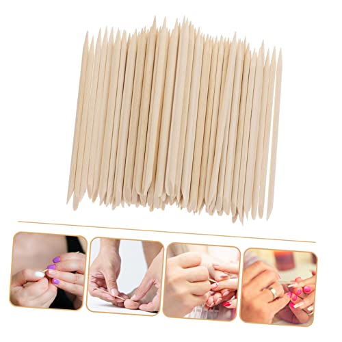 Healeved 300kom piling drveni štap alati za manikuru manikura Pusher zanoktica nail Art Stick alati