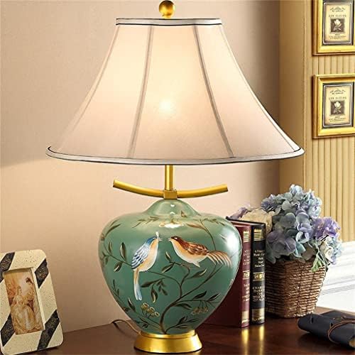 Lysldh ručno oslikana kreativna kineska keramička tkanina E27 zatabilna stolna svjetiljka za dekor vjenčanja