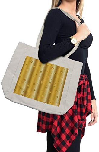 Ambesonne Retro torba za kupovinu, staromodna živopisna pozadina sa printom apstraktnog dizajna