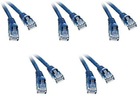 CAT5E HI-Speed ​​LAN Ethernet kabel za patch, bezobziran / oblikovano čizma, 5 stopa, plavo,