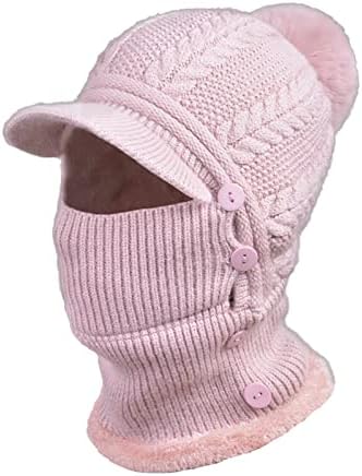 Zimske žene pletene pulover Sportski fan beapies toplina zaštita uha vunene džemper šešir ženske