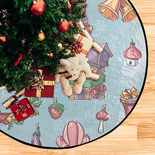 Božićno zvono za torte Christmas Drvo Mat vodootporan stalci za stalke Mat tepih ispod božićnog drvca Pribor za zaštitu od poda za odmor 28 inča