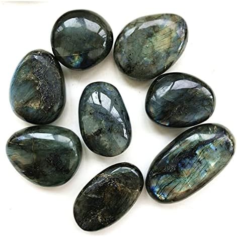 Shitou2231 5 kom Prirodna labradoritetna masažna terapija polirani kameni plavi mjesec kristalni prirodni kamenje