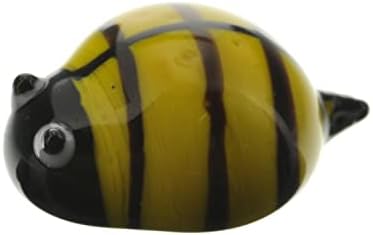 HomArt-Set od 5 staklenih pčela - žuta & amp; Crna