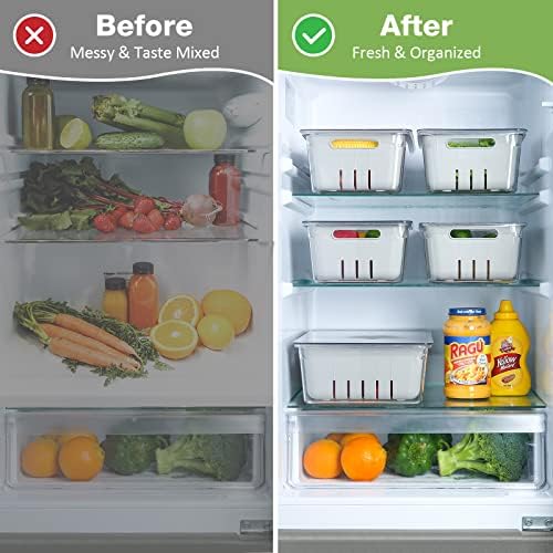 Puricon svježe hrane kontejneri za frižider, voće čuvanje povrća Keeper proizvode Saver sa cjedilo