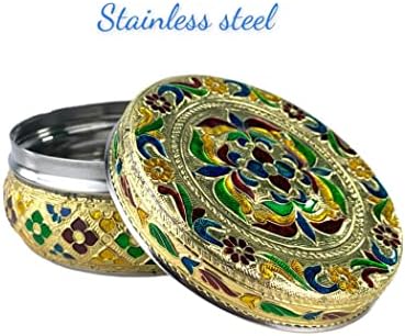 LOVENSPIRE 4CT Steel Sweet Box, kutija za začin, kutija za začinu, skladištenje začina, mehndi, mithai