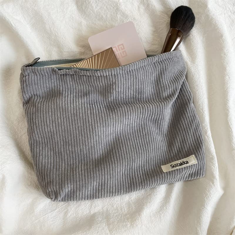 LYDZTION baršunasta torba za šminkanje kozmetička torba za žene, platnene torbe velikog kapaciteta putne