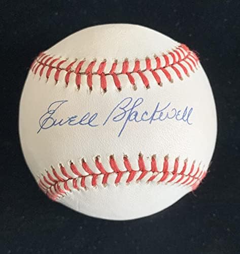 Ewell Blackwell Reds Yankees potpisali su službeni Al Bobby smeđi bejzbol w / hologram - NFL autogramirani