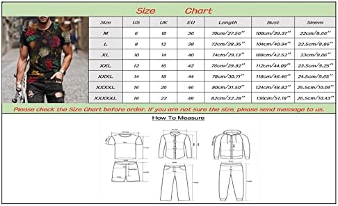 Ljetna Dress Shirt Muška Muška labava bluza Top Street 3D Digitalni štampani modni kratki rukav Dress Shirt for Fat