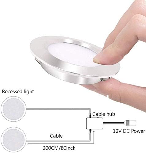 Megrezo 12 Volt Led RV Light Day-2 za prikolicu za čamac Camper - Daylight