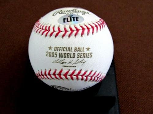 Frank Thomas White Sox 500 HR Hof Potpisan Auto 2005 W.S. Baseball PSA Elite baza - autogramirani bejzbol