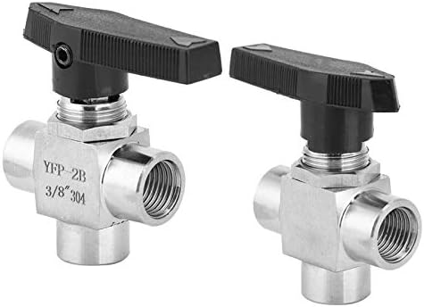 Trosmjerni kuglični ventil, BSPP 1/8 1/4 3/8 1/2 ženski navojni navojni ventil za vodu Prirodni plin