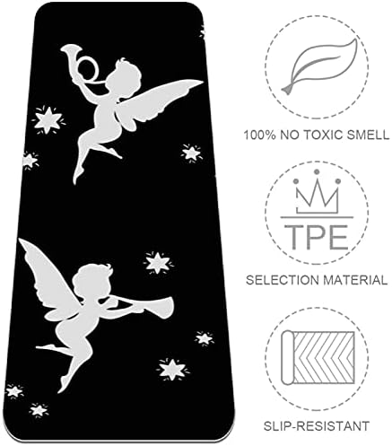 Siebzeh Angels Tromphets Premium Thick Yoga Mat Eco Friendly Rubber Health & amp; fitnes Non Slip Mat
