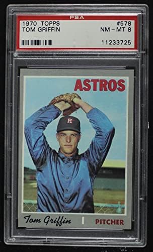 1970. topps 578 Tom Griffin Houston Astros PSA PSA 8.00 Astros