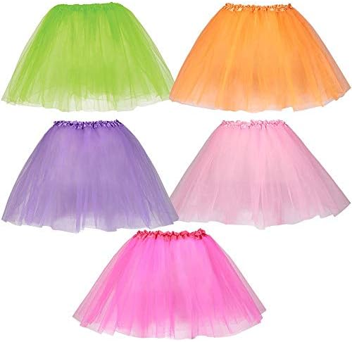 Dress Up America Tutu Multipack za djevojčice - paket suknji princeze Tutu u pet boja za djecu -