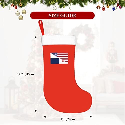 TZT američka zastava i zastava Panamskih božićnih čarapa, Xmas Holiday Party pokloni za obiteljski