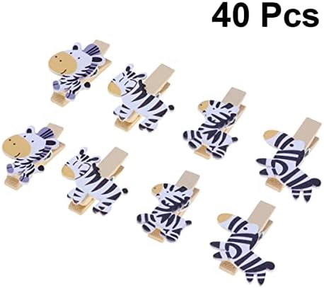 Pretyzoom 120 kom za crtani mini mrlje Fotografije Party Craft Clips Zebra Decor Shop Papir Clip Kancelarijski