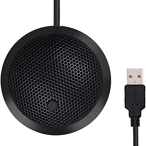 SDFGH konferencijski USB mikrofon,omnidirekcioni kondenzatorski PC mikrofon sa LED indikatorom dugmeta za isključivanje zvuka, Plug & amp; Play