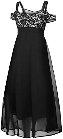 Fragarn plus size haljina za žene 2022 Cold Shoulder kratki rukav čipkasti Print tunika Maxi haljina
