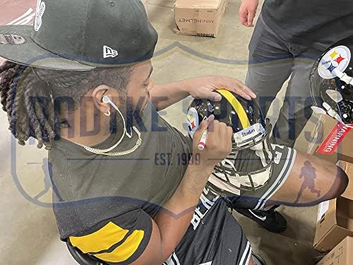 Najee Harris Autographed / Potpisan Pittsburgh Speed Authentic Flash Helmet