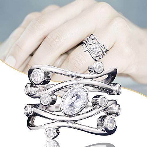 Ženska prstena modni bakar Elegantni vjenčani prsten za žene nakit dragulje simulirani dijamantski angažman