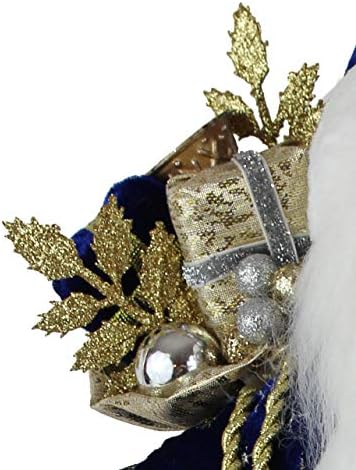 WINDY HILL kolekcija 16 inčni stoji plavi i zlatni santa claus božićna figurica Slika ukras 169480