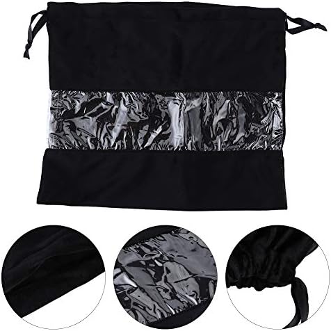3pcs torba za crtanje, vrećica za pohranu baršuna, kozmetička torba s prozirnim prozorom, praktični