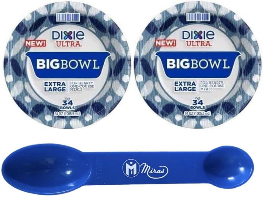 Dixie Ultra Big Bowl, 34 oz Ispisano jednokratnu posudu za jednokratnu upotrebu, 34 Broj