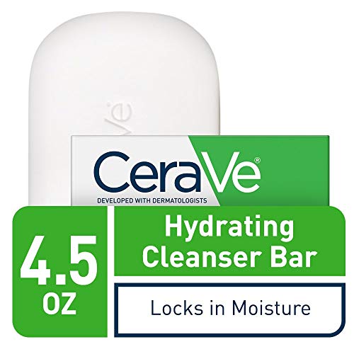 CeraVe Hydrating Cleanser Bar | 4,5 unce / Bar za čišćenje tijela i lica bez sapuna / bez mirisa i ne iritira