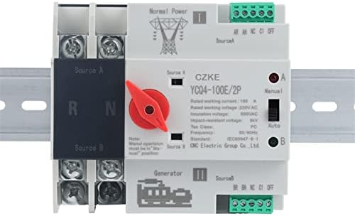 CRFYJ YCQ4-100E / 2P DIN šina 2p ATS Dvostruki moć Automatski prekidač za prijenos Električni