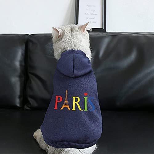 Funnystar Paris Eiffel Tower Ispiši kućne ljubimce s kapuljačnim psima kombinezon za pulover