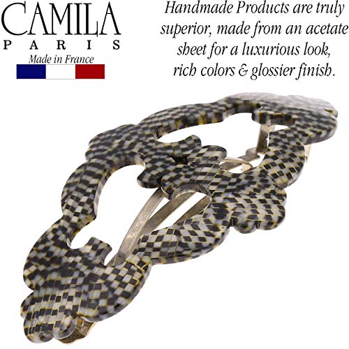 Camila Paris V107 3,5 inča Francuska kosa Barretts Clips za djevojke Ručno rađene, jake drži hvataljke