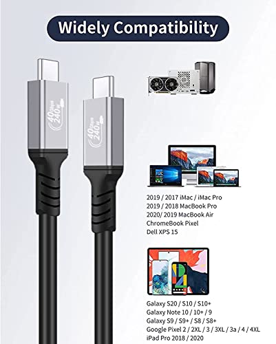 StarLinker USB4 kabel 9,8ft, podržava Thunderbolt 4, 8K HD displej, 40Gbps Prijenos podataka, 240W punjenja USB C u USB C kabl, za tipa-C laptop, središte i još mnogo toga