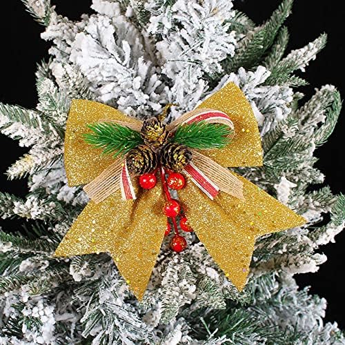 Božićni privjesak luk kravata snježna pahuljica Božić Božićna stabla ukras pričvršćen božićni privjesak rođendanski pokloni za žene