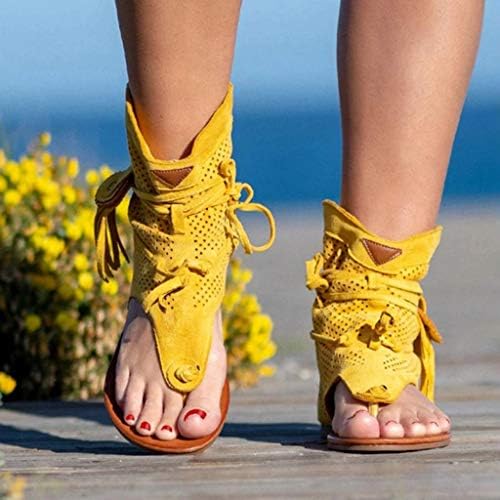 Sandale za žene Ležerne ljetne žene djevojke Retro boemske sandale s resicama za žene ravne