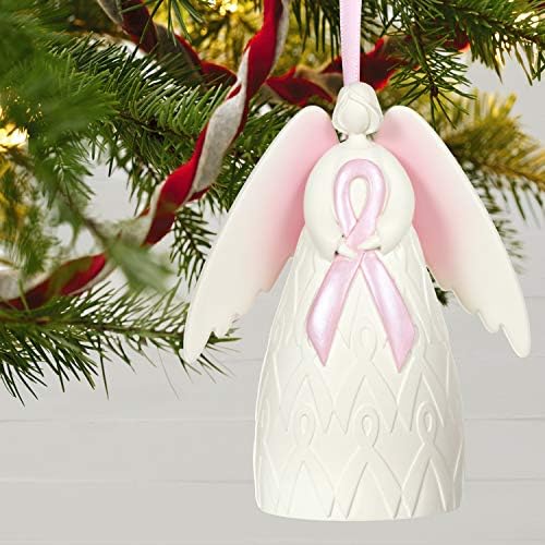 Hallmark uspomena Božićni ukras 2020, anđeo harmonije rak dojke ružičasta traka u korist Susan G. Komen