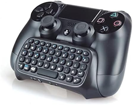 JRShome bežična mini tastatura odgovara PS4 kontroler, ergonomski dizajn, fleksibilan u radu za tipkovnicu PS4 chat bit će savršena sa kombinacijom upravljačke kontrolera PS4