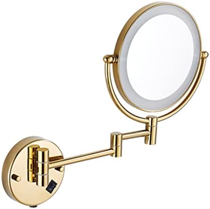 YFQHDD toaletno ogledalo dvostrano zidno LED ogledalo sklopivo ogledalo za šminkanje Kozmetičko