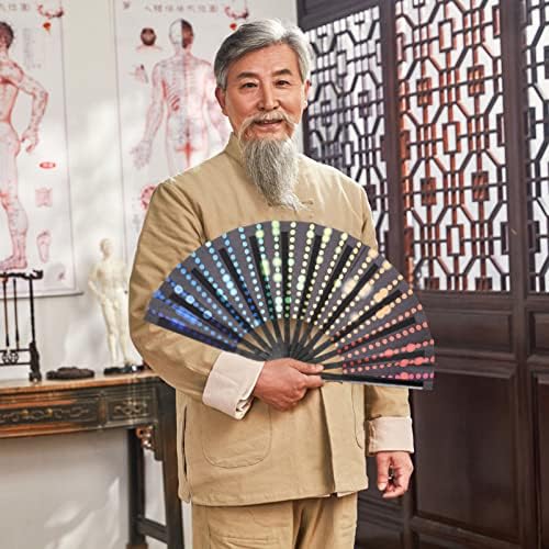 DiDiseaon ručni ventilator Prirodni bambusovi ručni ventilatori: kineski stil ručni tkanje ventilatora lezbijski