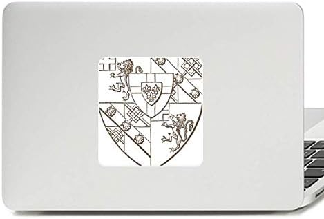 Baroque Lion Shell Shiels Ilustracija uzorak naljepnica Vinil traka za laptop naljepnica za laptop