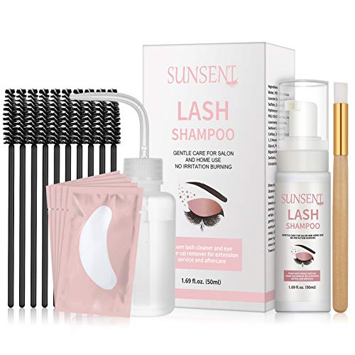 Eyelash Extension Shampoo Kit Formula bez ulja,Sunsent sredstvo za čišćenje trepavica,sredstvo za
