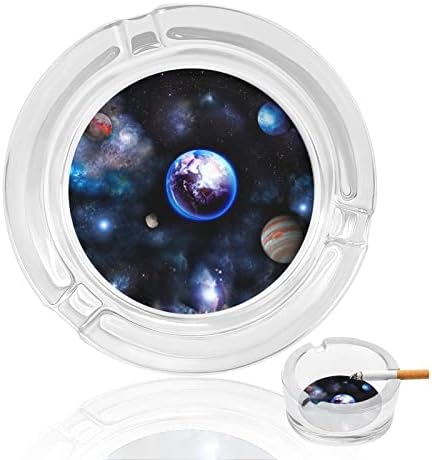 Astrologija Astronomija staklene čaše za cigarete pepeljare Okrugli nosač za pušenje pepeo za ash za kućni