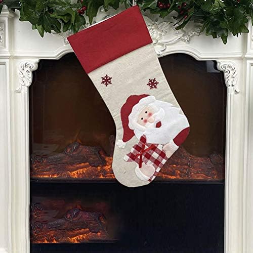 Bestsport Xmas Decor 2pcs Chic božićne privjeske poklon bombona Iznenađenje torbe Božićni dekor čarape